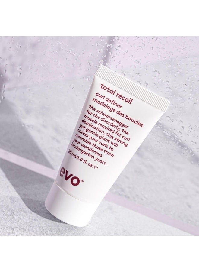 EVO Total Recoil Curl Definer - Strong Hold Defining Moisturizing Cream - Enhances Natural Curl Pattern & Reduces Frizz - Humidity Control - Travel Size, 30ml / 1.01fl.oz - Image 4